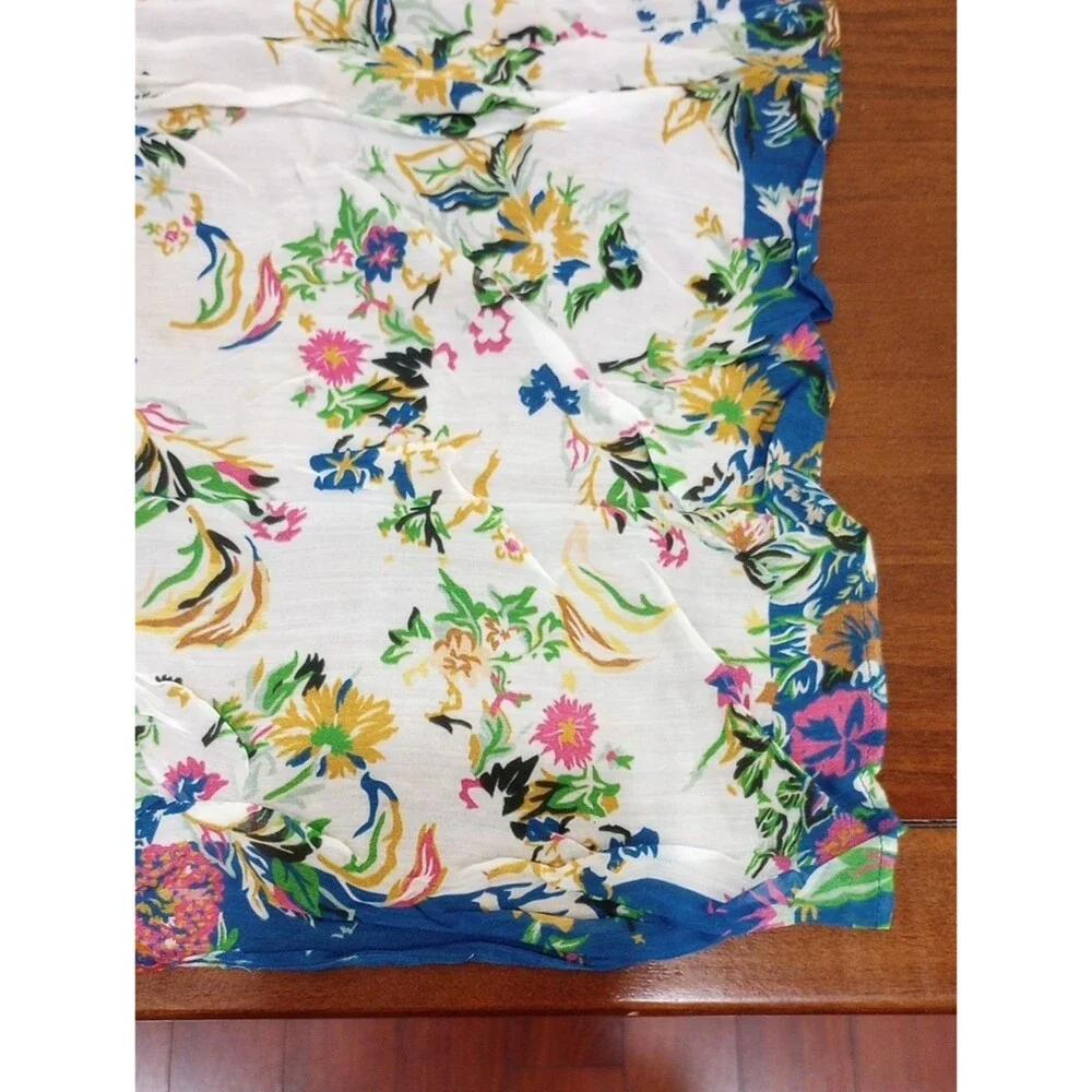 Anthropologie Buttercup Bandana Floral Scarf Hair Kerchief Bag Scarf